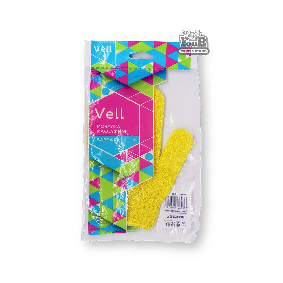 Massage sponge "Vell" mitten